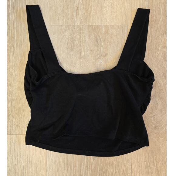 Reformation Black Sweetheart Crop Top Size S – Designer Sustainable Tank - Picture 5 of 5